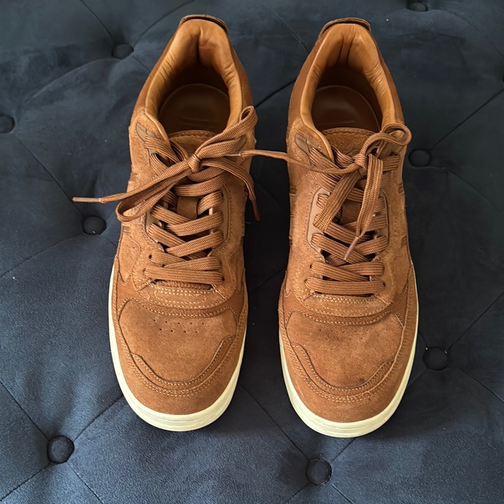 Polo Ralph Lauren Men's Brown Suede Master Sport Court Sneaker - Size: US 11.5 - Picture 7 of 13